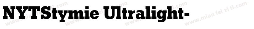 NYTStymie Ultralight字体转换